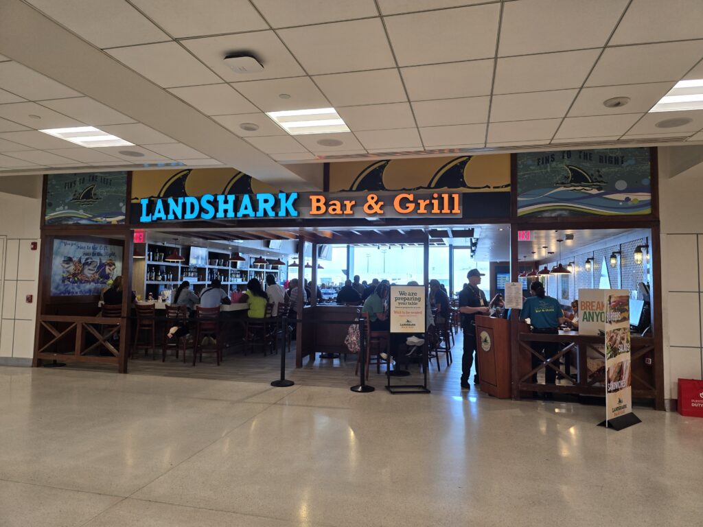 Landshark Bar & Grill at SJU Airport in Puerto Rico