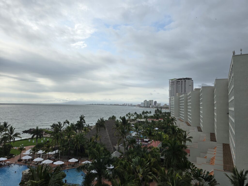 View from a 1 Bedroom Suite at Buganvilias Vacation Club Resort.