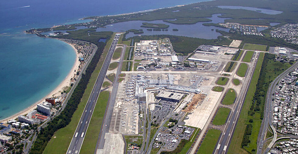 SJU Airport as seen from the air